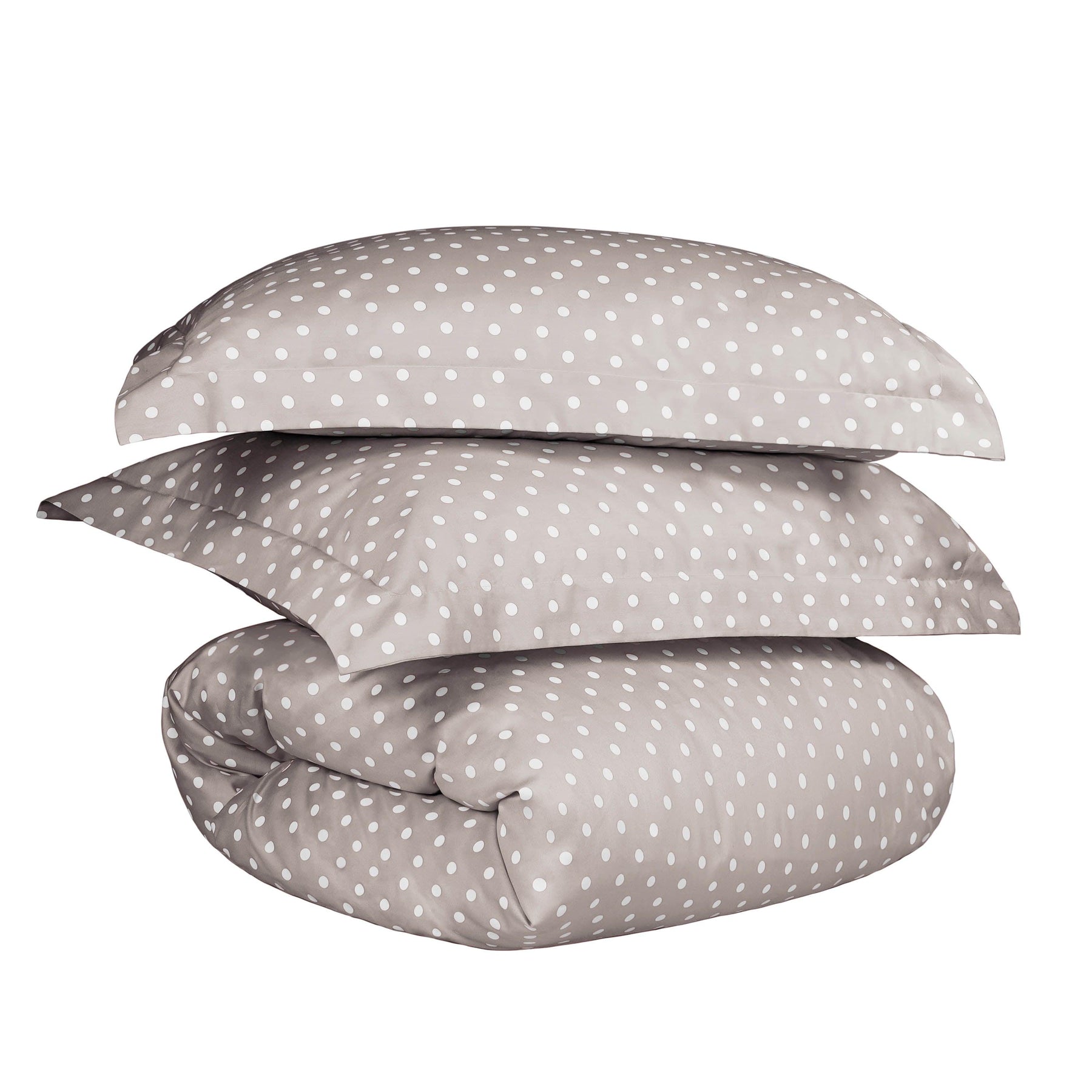 600 Thread Count Cotton Blend Polka Dot Plush Duvet Cover Set - Duvet Cover Set by Superior