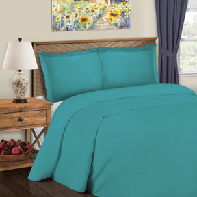 600 Thread Count Cotton Blend Solid Duvet Cover Set - Duvet Cover Set by Superior