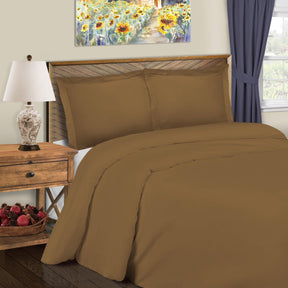 600 Thread Count Cotton Blend Solid Duvet Cover Set - Duvet Cover Set by Superior