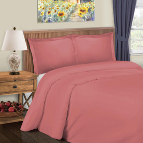 600 Thread Count Cotton Blend Solid Duvet Cover Set - Duvet Cover Set by Superior