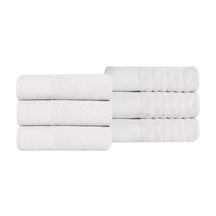 Turkish Cotton Jacquard Herringbone and Solid 6 Piece Hand Towel Set - Hand Towel Set by Superior - Superior 