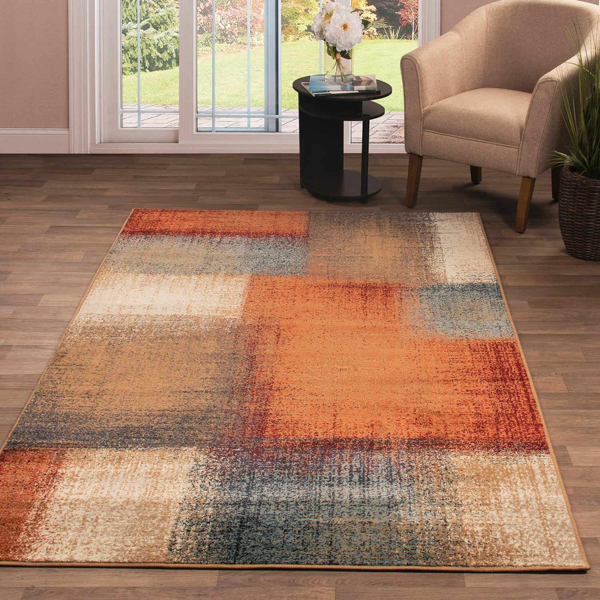 Nilaya Modern Geometric Abstract Indoor Area Rug or Runner Rug - Rugs by Superior - Superior 