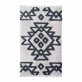 Bohemian Wool Geometric Medallion Fringe Indoor Area or Runner Rug - Rugs by Superior - Superior 