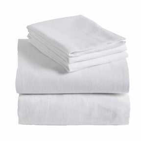 Fleur-de-Lis Deep Pocket Cotton Flannel Bed Sheet Set - by Superior - Superior 
