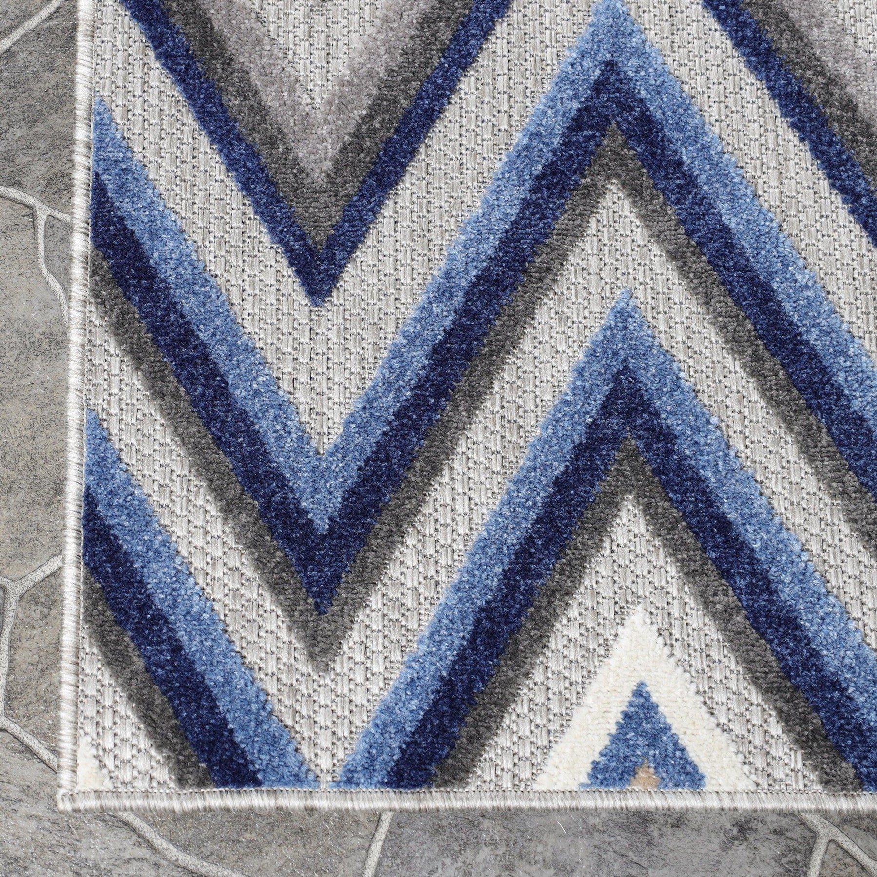 Acacia Geometric Zigzag Area Rug Modern Indoor Outdoor Rugs - Rugs by Superior