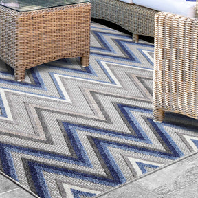 Acacia Geometric Zigzag Area Rug Modern Indoor Outdoor Rugs - Rugs by Superior