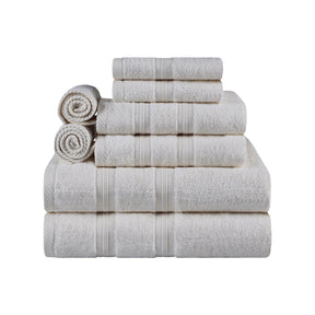 Smart Dry Zero Twist Cotton 8 Piece Assorted Towel Set - Towel Set by Superior - Superior 