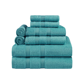 Smart Dry Zero Twist Cotton 8 Piece Assorted Towel Set - Towel Set by Superior - Superior 