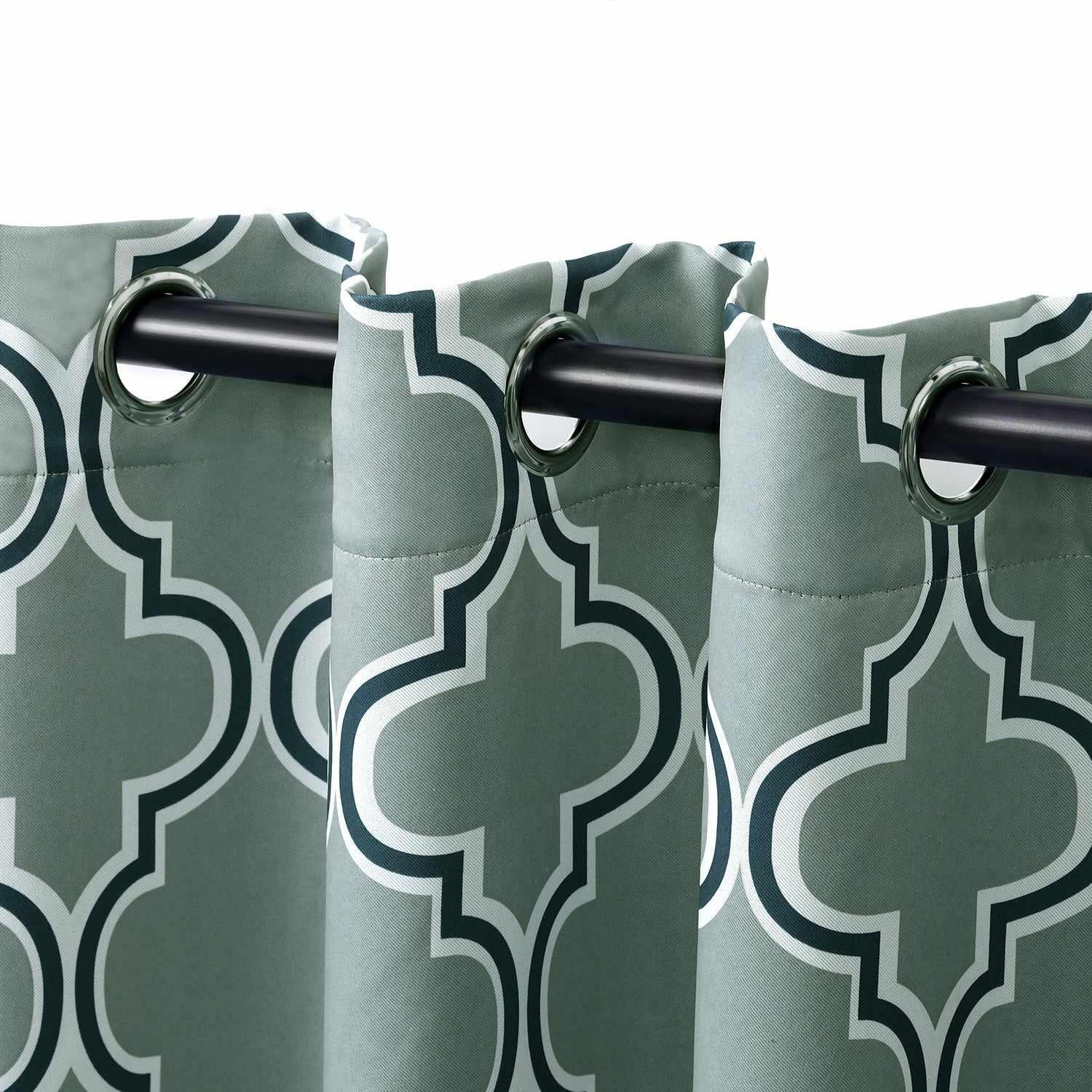 Bohemian Trellis Printed Eclectic Blackout Grommet Curtain Panel Set - Blackout Curtains by Superior