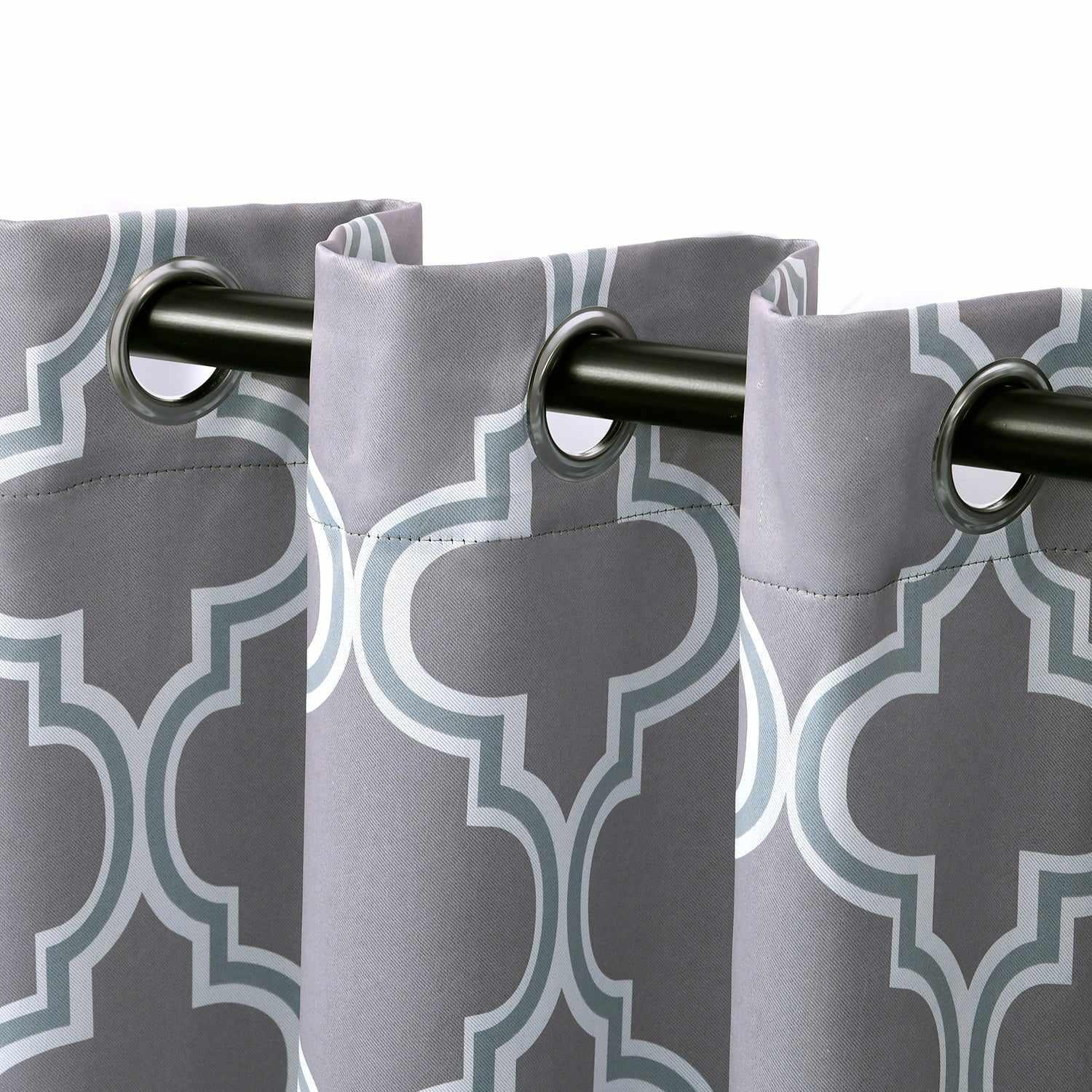 Bohemian Trellis Printed Eclectic Blackout Grommet Curtain Panel Set - Blackout Curtains by Superior