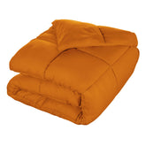 Brushed Microfiber Down Alternative Medium Weight Solid Comforter - DustyOrange