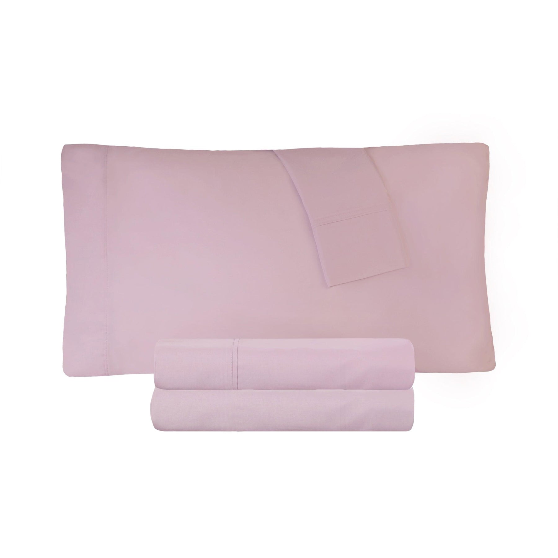 Cotton Percale 300 Thread Count Solid 2 Piece Pillowcase Set - Pillowcases by Superior