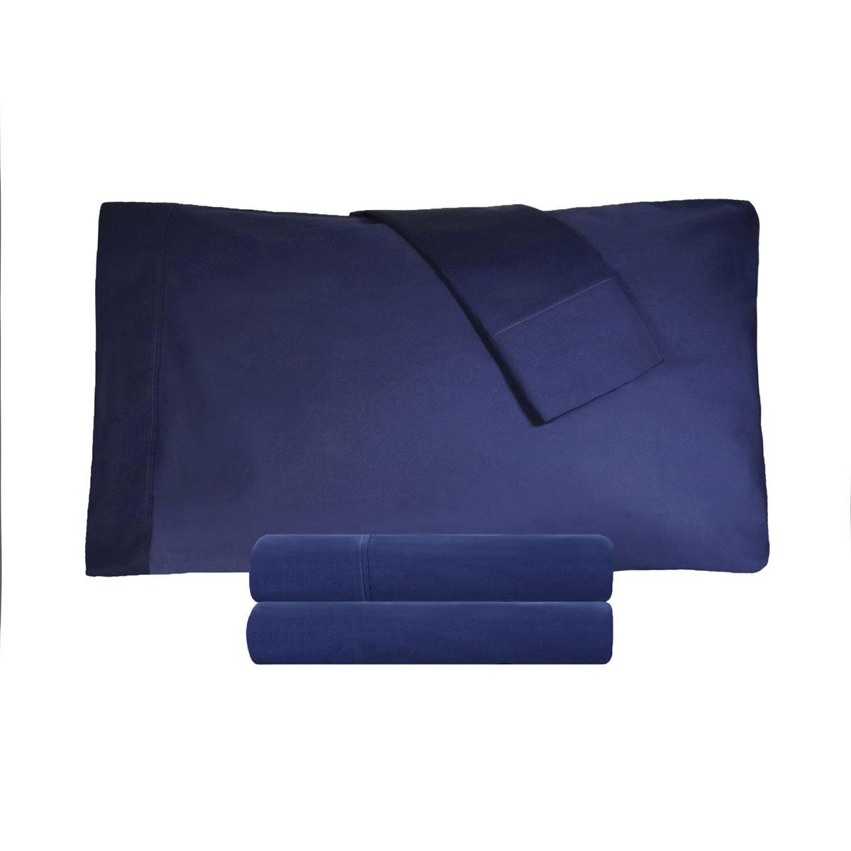 Cotton Percale 300 Thread Count Solid 2 Piece Pillowcase Set - Pillowcases by Superior