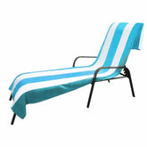 Cotton Standard Size Cabana Stripe Chaise Lounge Chair Cover - Beach Towel by Superior