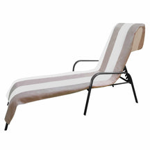 Cotton Standard Size Cabana Stripe Chaise Lounge Chair Cover - Beach Towel by Superior