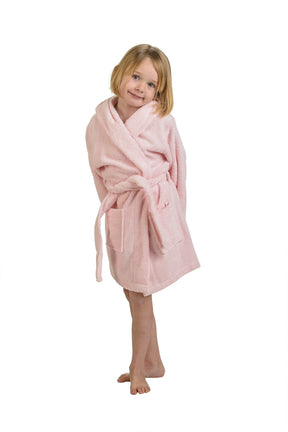 Cotton Terry Bath Robe Boys Girls Kids Unisex Hooded Bathrobe - Kids Bath Robe by Superior