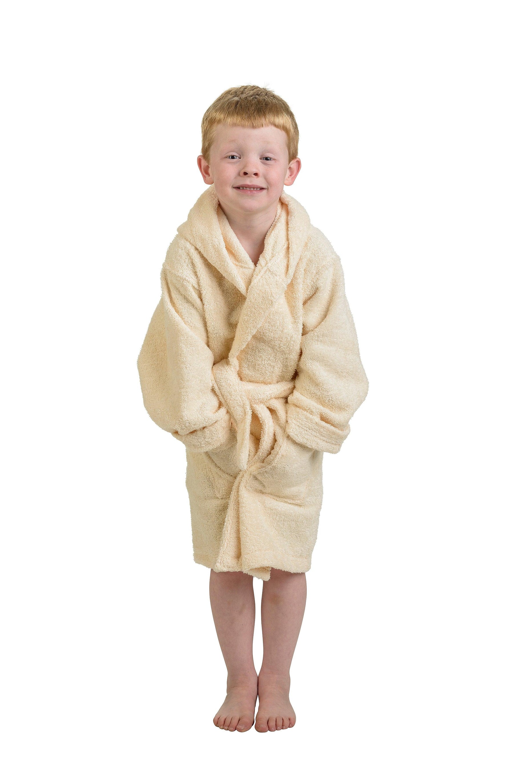 Cotton Terry Bath Robe Boys Girls Kids Unisex Hooded Bathrobe - Kids Bath Robe by Superior