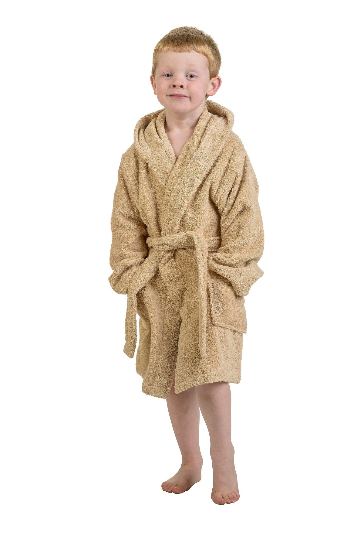 Cotton Terry Bath Robe Boys Girls Kids Unisex Hooded Bathrobe - Kids Bath Robe by Superior