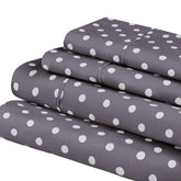 Polka Dot 600 Thread Count Cotton Blend Deep Pocket Sheet Set - Sheet Set by Superior - Superior 