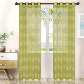 Dalisto Braided Rope Textured Grommet Sheer Curtain Set of 2 - Sheer Curtains by Superior