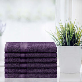 Eco-Friendly Ring Spun Cotton 6 Piece Hand Towel Set - Hand Towel Set by Superior