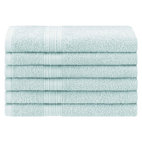 Eco-Friendly Ring Spun Cotton 6 Piece Hand Towel Set - Hand Towel Set by Superior