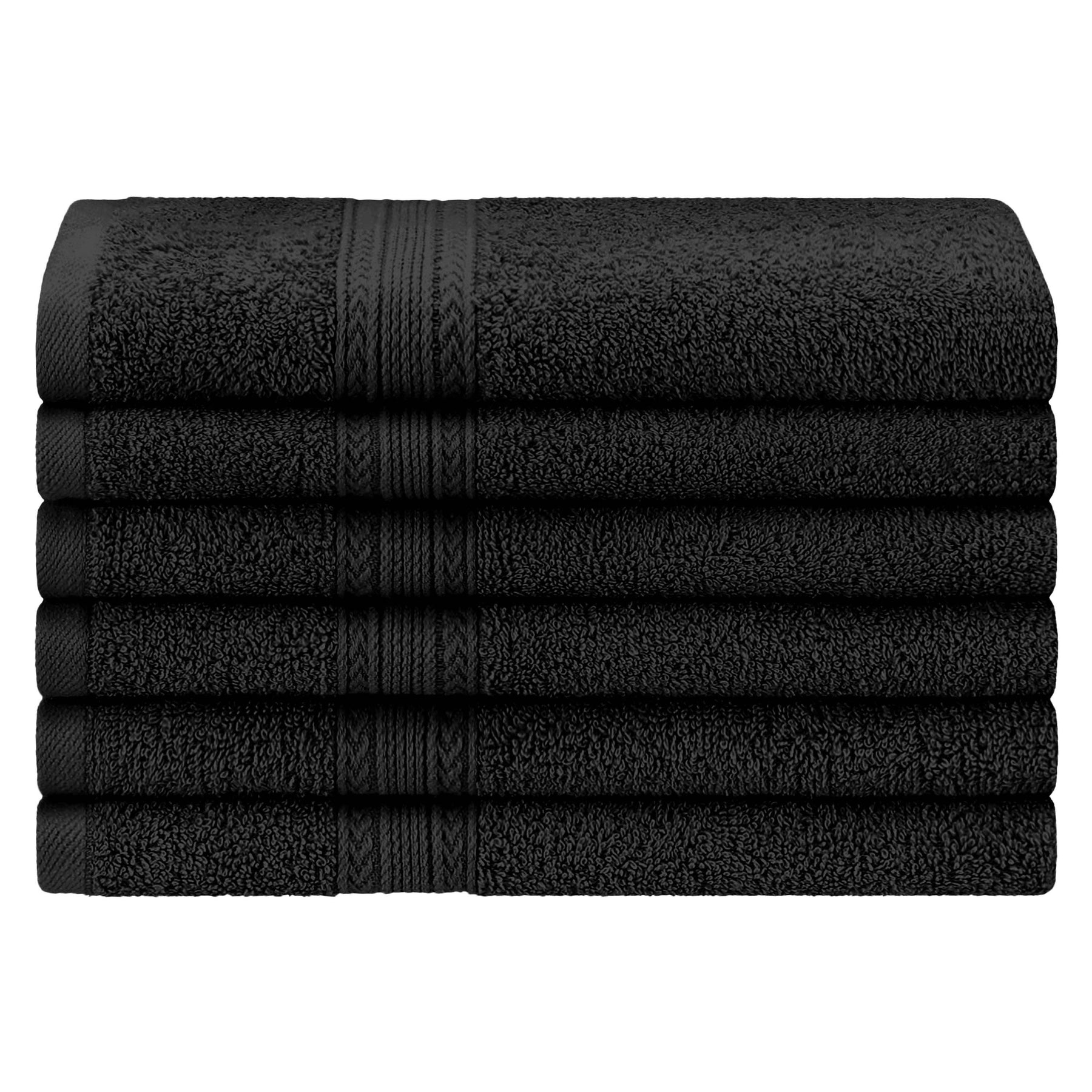 Eco-Friendly Ring Spun Cotton 6 Piece Hand Towel Set - Hand Towel Set by Superior