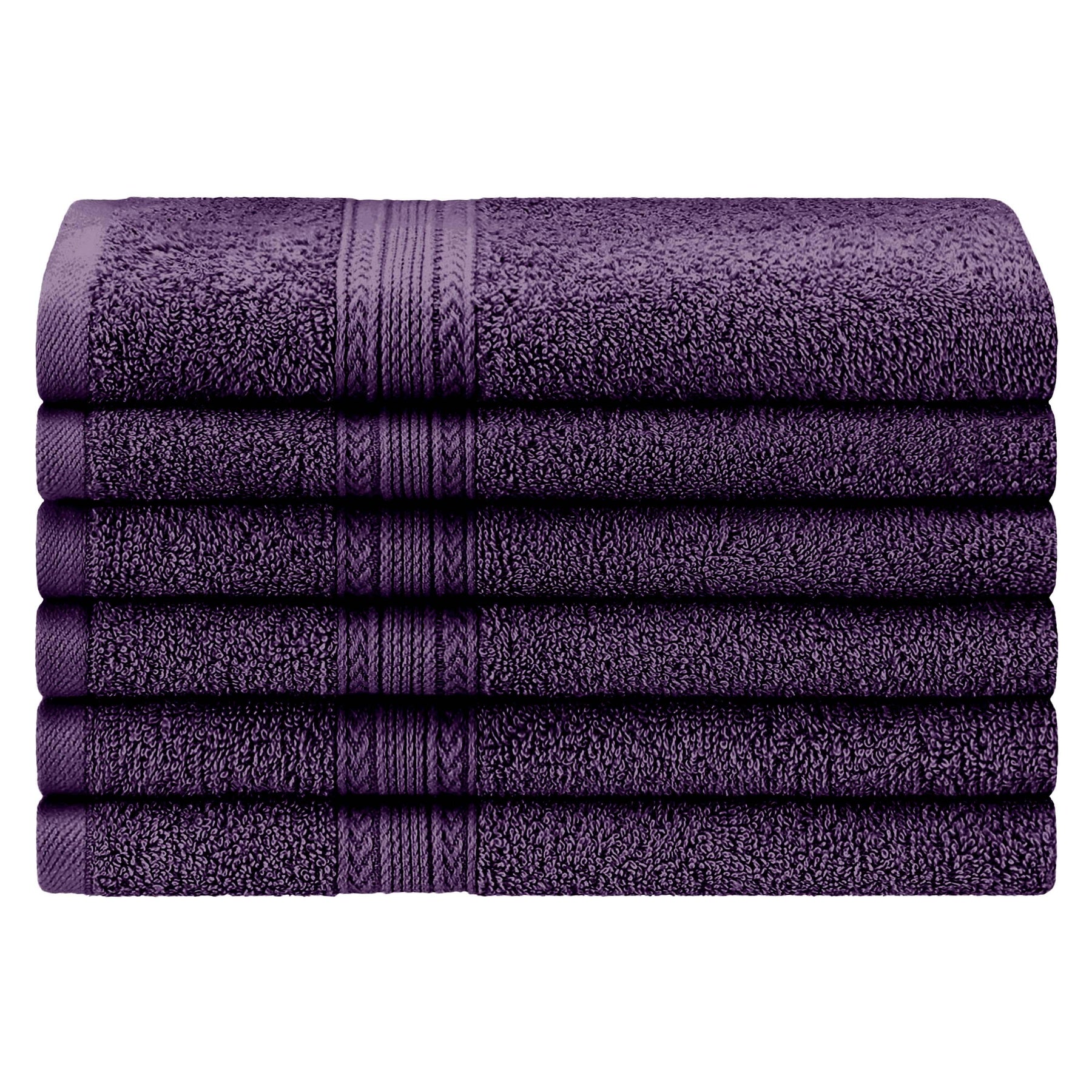 Eco-Friendly Ring Spun Cotton 6 Piece Hand Towel Set - Hand Towel Set by Superior