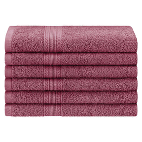 Eco-Friendly Ring Spun Cotton 6 Piece Hand Towel Set - Hand Towel Set by Superior