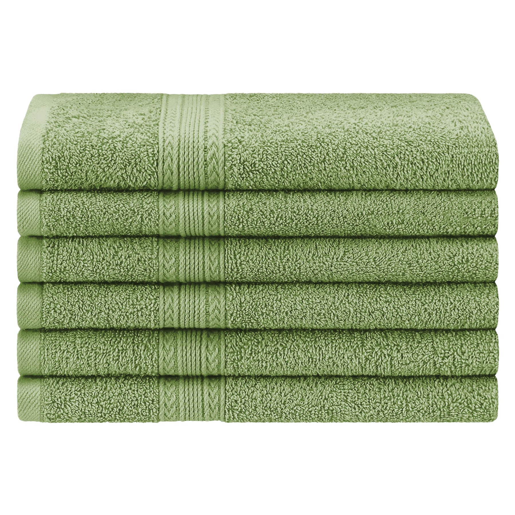 Eco-Friendly Ring Spun Cotton 6 Piece Hand Towel Set - Hand Towel Set by Superior