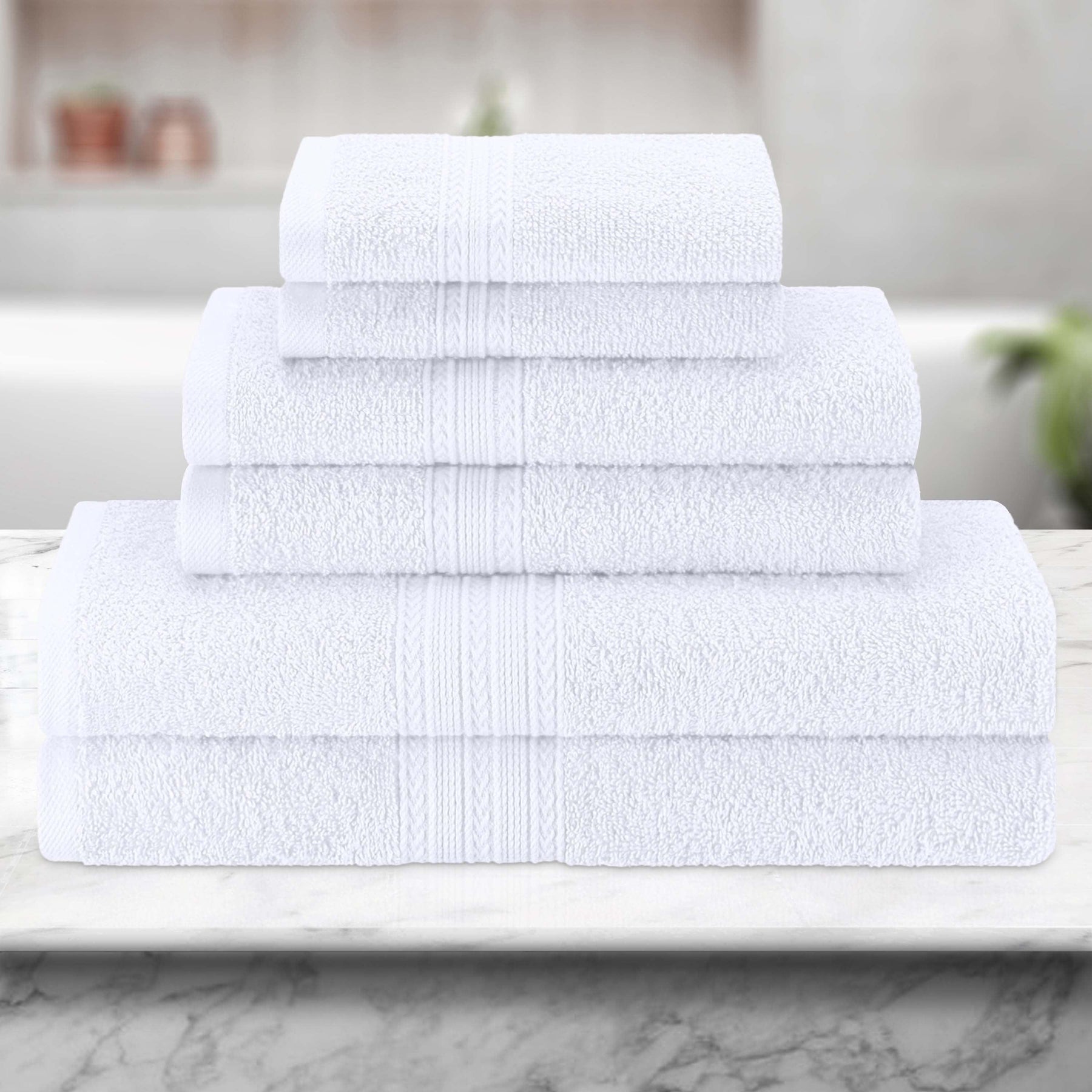 Eco-Friendly Ring Spun Cotton Towel Set Collection - Towel Set by Superior