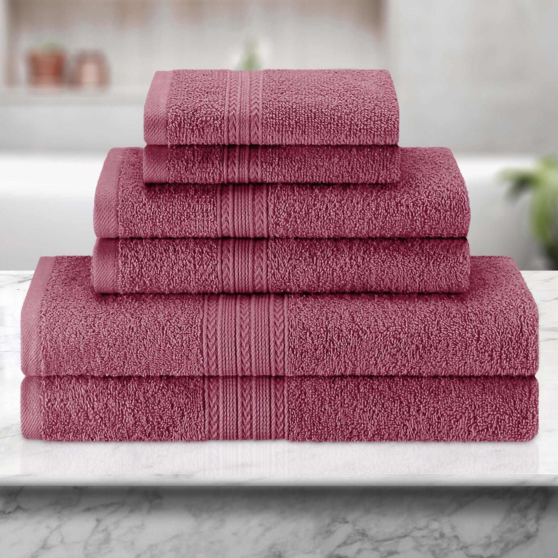 Eco-Friendly Ring Spun Cotton Towel Set Collection - Towel Set by Superior