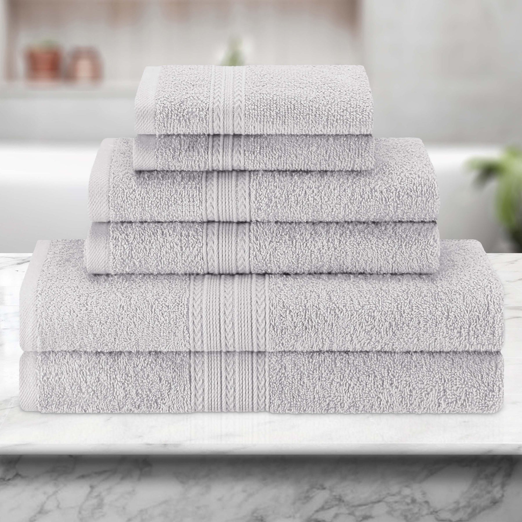 Eco-Friendly Ring Spun Cotton Towel Set Collection - Towel Set by Superior