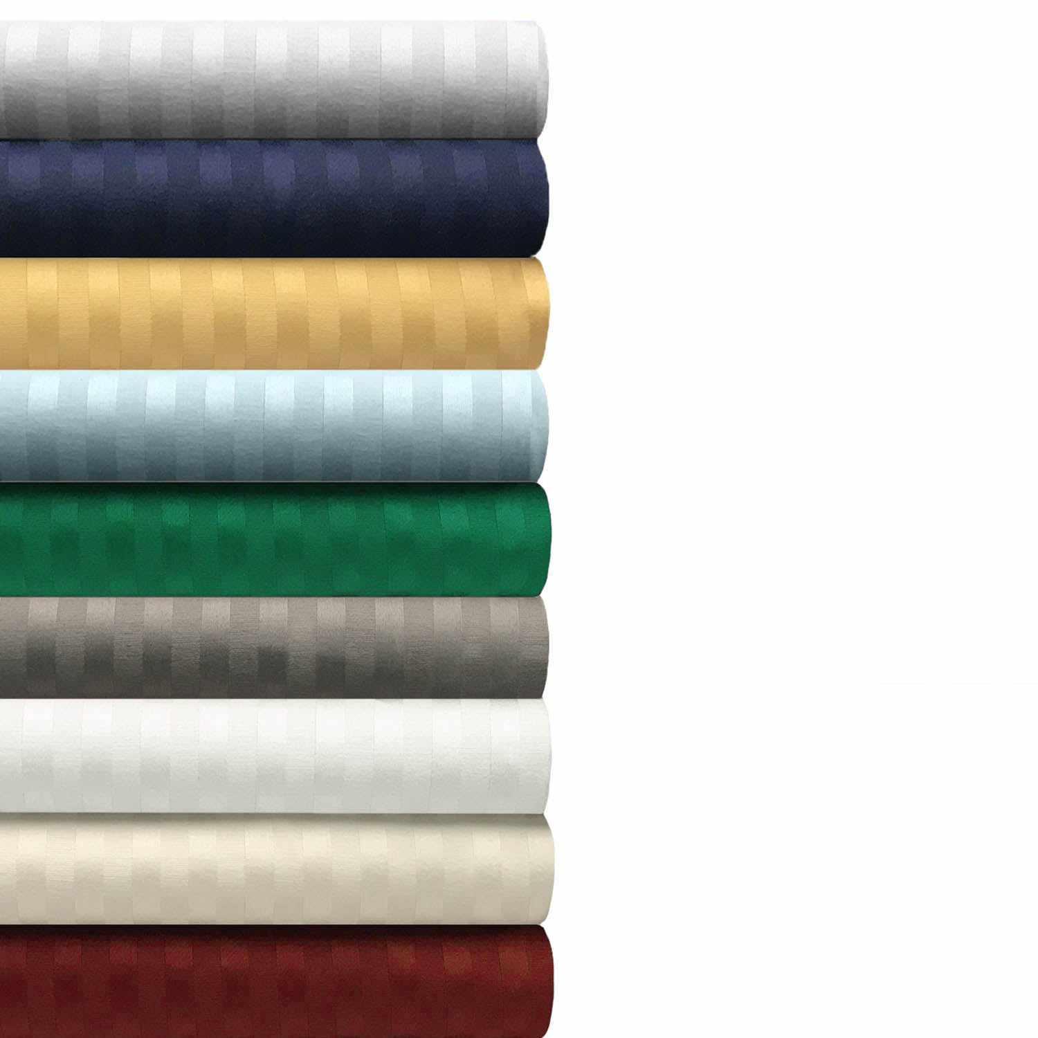 Egyptian Cotton 300 Thread Count Striped Deep Pocket Sheet Set - Sheet Set by Superior