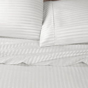 Egyptian Cotton 600 Thread Count Striped Pillowcase Set - Pillowcases by Superior