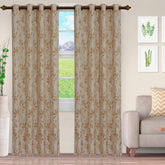 Ghera Jacquard Curtain Panel Set with Grommet Top Header - Semi Sheer Curtains by Superior