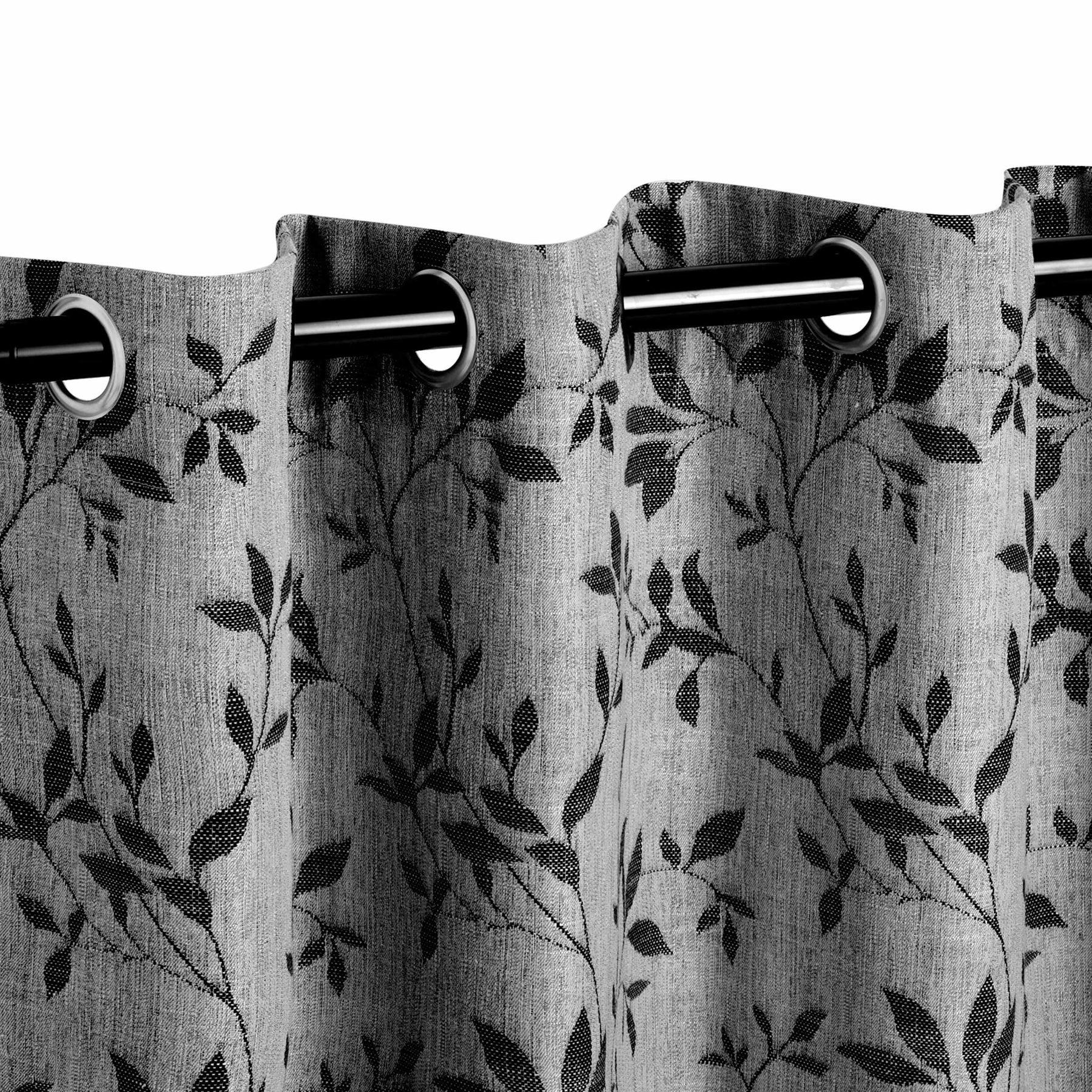 Ghera Jacquard Curtain Panel Set with Grommet Top Header - Semi Sheer Curtains by Superior