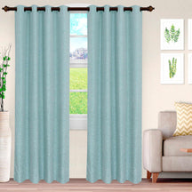 Metallic Cascade Jacquard Textured Solid Curtain Panel Set - Blackout Curtains by Superior