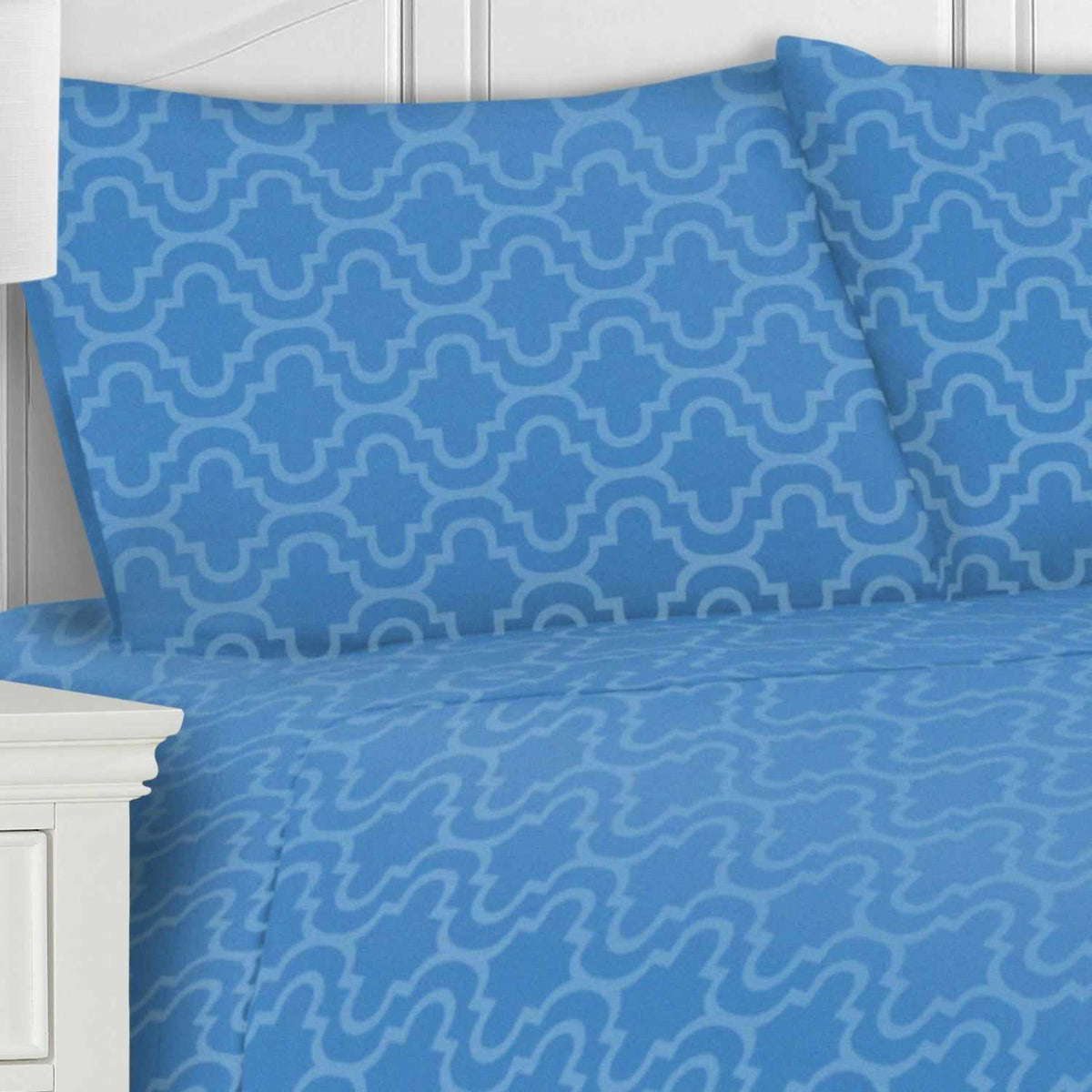 Moroccan Trellis Cotton Flannel 2 Piece Pillowcase Set - Pillowcases by Superior