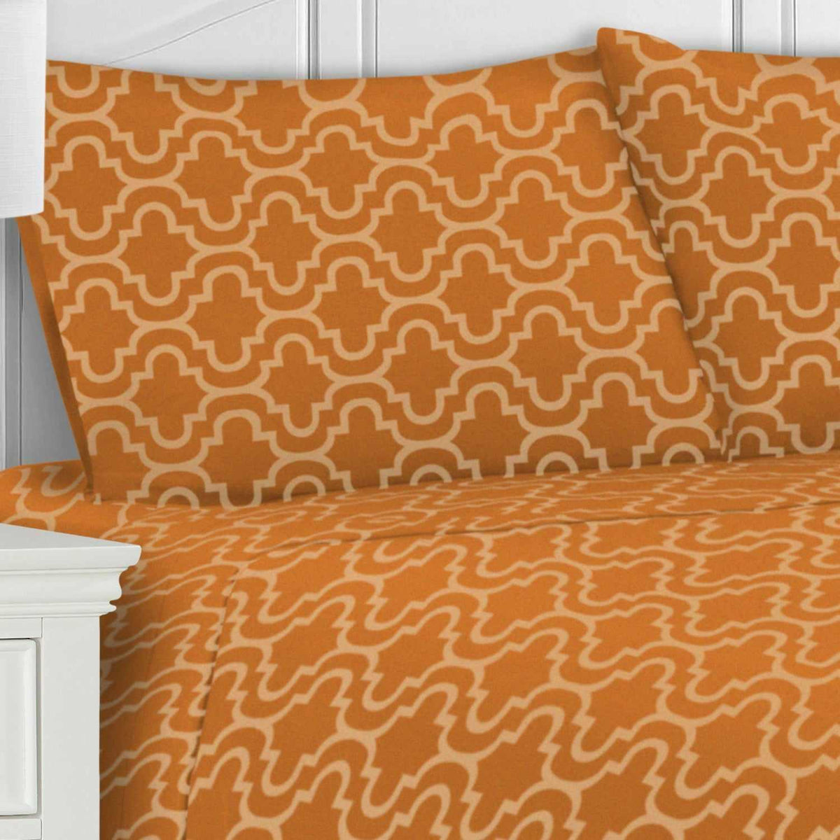 Moroccan Trellis Cotton Flannel 2 Piece Pillowcase Set - Pillowcases by Superior