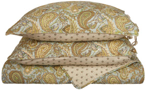 Reversible Moroccan Paisley Cotton Quilt Set - by Superior