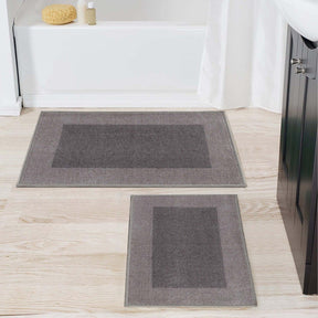 Rome Modern Non-Slip Machine Washable Bath Rug Set - Bath Rugs by Superior