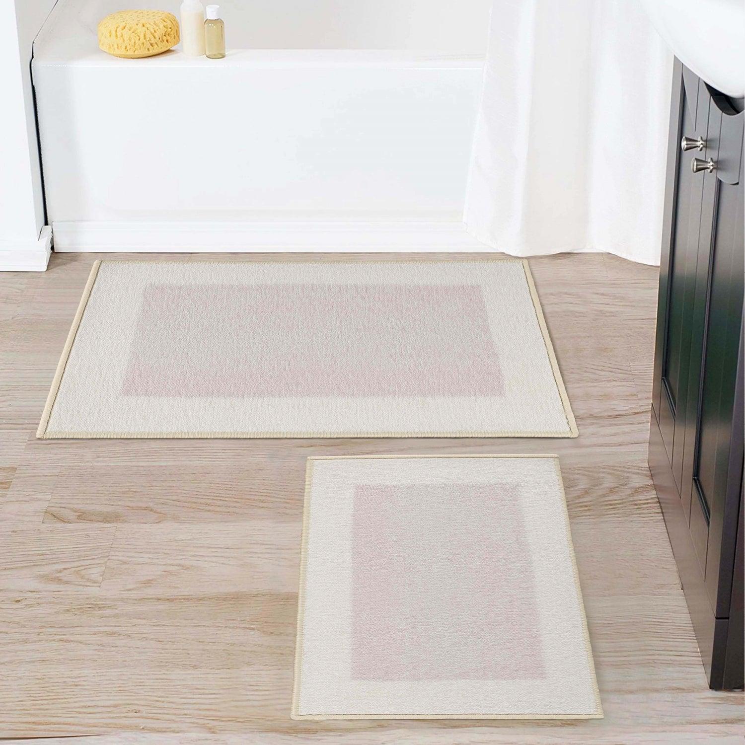 Rome Modern Non-Slip Machine Washable Bath Rug Set - Bath Rugs by Superior