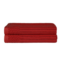 Soho Cotton Ribbed Textured Ultra-Absorbent 2 Piece Bath Towel Set - Bath Towel by Superior