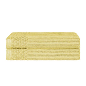 Soho Cotton Ribbed Textured Ultra-Absorbent 2 Piece Bath Towel Set - Bath Towel by Superior