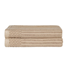 Soho Cotton Ribbed Textured Ultra-Absorbent 2 Piece Bath Towel Set - Bath Towel by Superior