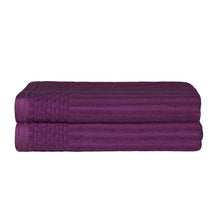 Soho Cotton Ribbed Textured Ultra-Absorbent 2 Piece Bath Towel Set - Bath Towel by Superior