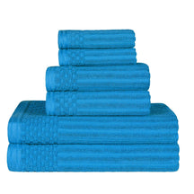 Soho Cotton Ribbed Textured Ultra Absorbent 6 Piece Towel Set - Towel Set by Superior