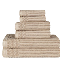 Soho Cotton Ribbed Textured Ultra Absorbent 6 Piece Towel Set - Towel Set by Superior