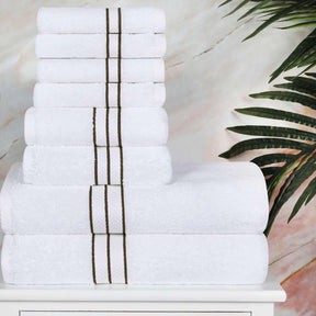 Turkish Cotton Heavyweight Plush 8 Piece Towel Set - Towel Set by Superior